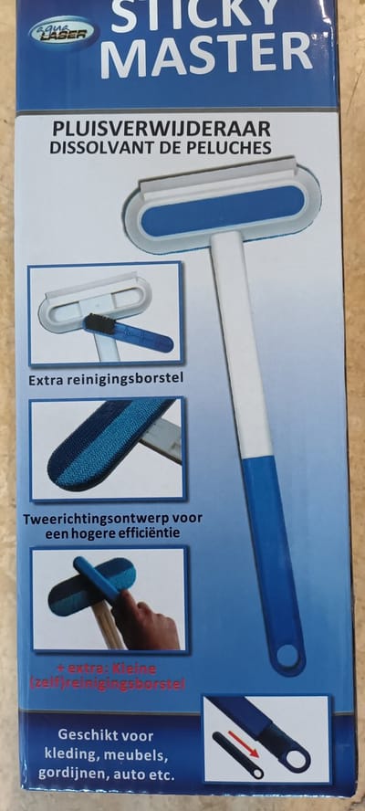 Aqua Laser Sticky Hero - Pluisverwijderaar - Wit/Blauw