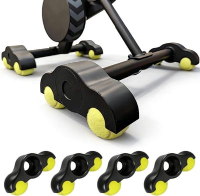 Rocker Plate Voeten voor Fietstrainer met 8 Tennisballen, Draagbare Rocker Plates voor Binnenfietsen, Verbeterde Stabiliteit en Comfort tijdens het Fietsen