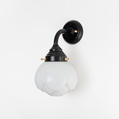Buitenlamp - Wandlamp Paeonia Curve Zwart - Art Deco Trade