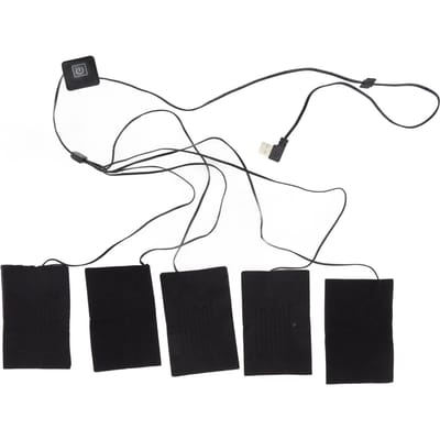 Elektrisch Kleding Verwarmingskussen Zacht Slijtvast Flexibel Composietvezel USB Verwarmingsplaat Elektrische Stofverwarmer Met gray