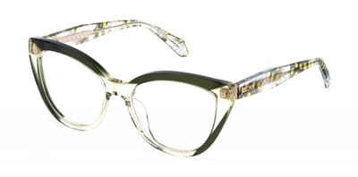 Just Cavalli VJC158V Verde trasparente lucido 54/17/140 WOMAN Brilmonturen