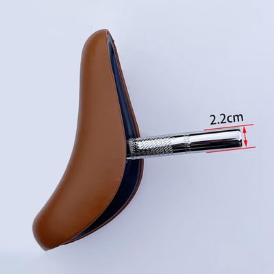 Kinderfietszadel - Zadel met pen - Comfortabel fietsen - Ergonomische vulling - 24 cm - Zwart