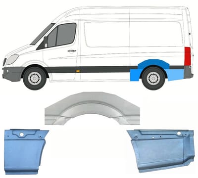 Reparatiepaneel achterspatbord voor Volkswagen Crafter 2005-2017 / Links / Set