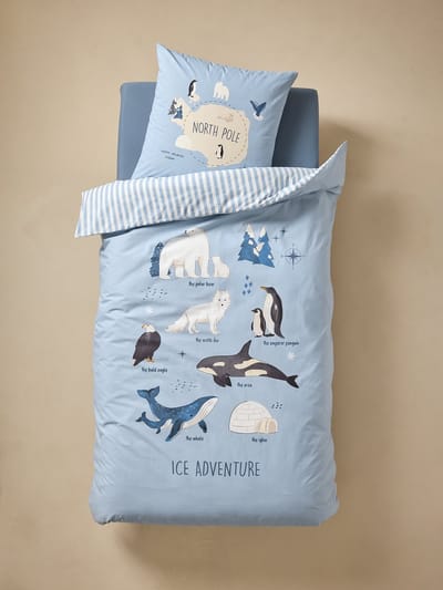 Vertbaudet Bedset dekbedovertrek + kussensloop voor kinderen PÔLE NORD, met gerecycled katoen