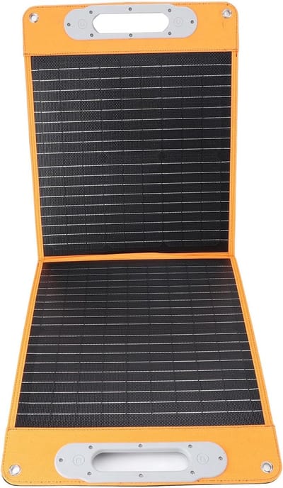 Vouwend Zonnepaneel - Draagbare Oplader - Energie Opwekken - Monokristallijn Silicium - 60W - Zwart