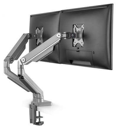 Azomor® Dubbele monitorarm met draaibare armen voor 13-27 inch schermen