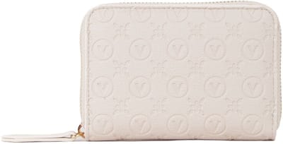 VALENTINO portemonnee Samba Re Zip Around Wallet Ecru beige
