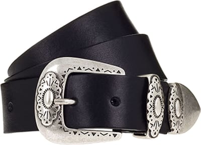 Vanzetti Leren Riem 35mm Leather Belt With Fittings W100 Black Zwart