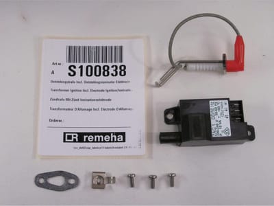 Remeha S100838 Ontstekingstrafo incl. Ontstekings- en Ionisatie-elektrode - Geschikt voor Calenta, Calenta Ace & Calora Tower