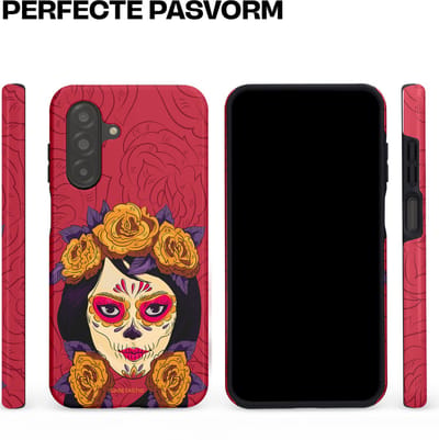 Casetastic Hoesje Geschikt voor Samsung A26 - Stijlvolle Beschermende Duo-layer Case - Middernachtmasker