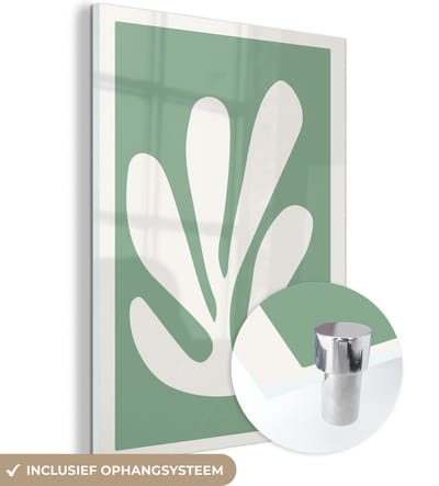 MuchoWow® Glasschilderij 120x160 cm - Schilderij acrylglas - Matisse - Groen - Oude meesters - Foto op glas - Schilderijen