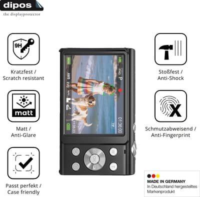 dipos – 2x Matte Pantserfolie geschikt voor Aasonida DC402 | 9H Screenprotector