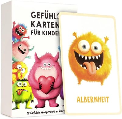 32 Stuks Emotiekaarten voor Kinderen, Kleurrijke Afbeeldingen voor Emotionele Ontwikkeling, Geschikt voor Kleuterscholen en Thuisgebruik