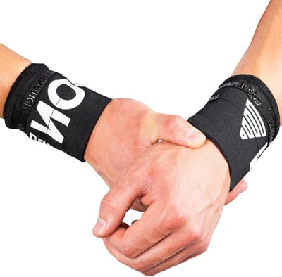 Polsverbanden met siliconenprint voor betere stabiliteit en prestaties - Geschikt voor calisthenics, krachttraining en crossfit - Unisex fitness straps