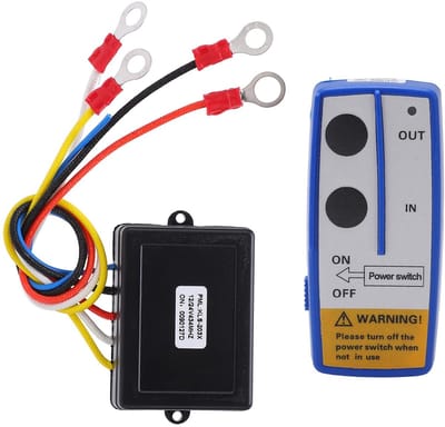 Allecto - Draadloze Lier Afstandsbediening - Universele Afstandsbediening Kit - 75 voet Bereik - Blauw - Geschikt voor Truck SUV