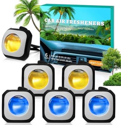 Auto Luchtverfrisser – 6 Stuks Deodorisator Clip voor een Frisse Geur in uw Auto