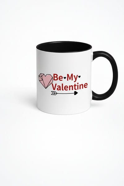 Valentijn Mok "Be My Valentine" - Hart & Pijl Design Cadeau