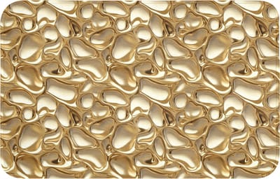 WC mat 80x50 cm - Antislip - Abstract - Modern - Goud - Toiletmat - Vloermat - Douchemat - Toilet tapijt - Toiletmatten