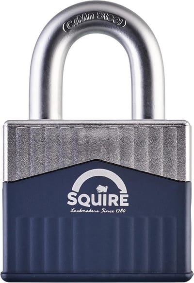 Squire Warrior 65 - Hangslot - Slot met sleutel - Zeer robuust slot - Voor binnen en buiten - 65 mm - CEN3