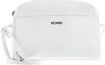 PICARD Leren Schoudertas Handtas Really Hand Bag White Lily Wit