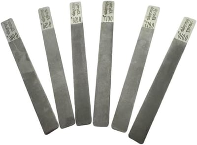 Gitaar Moer File Set - Luthier Reparatie Tool - Gitaar Onderhoud - Roestvrij Staal - 6 Delig - Zilverkleurig