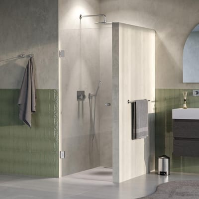 Brauer Void - Carving Nisdeur - Helder Glas - 80 x 200 cm - Omkeerbaar - incl. Glascoating - PVD RVS-Kleurig Geborsteld