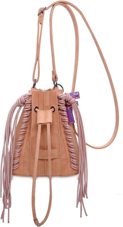 Fritzi aus Preußen Schoudertas Bucket Limited Gipsy Shade Crossbody Bag Peach Party Abrikoos