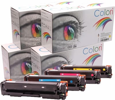 Colori huismerk set 4x toner geschikt voor Canon 045H I-Sensys LBP610 LBP611cn LBP612cdw LBP613cdw LBP613cw MF631cn MF632cdw MF634cdw MF635cx MF636cdwt