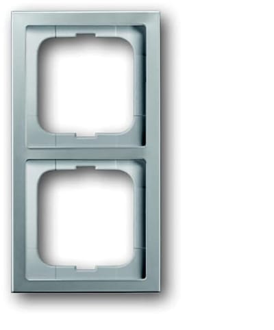 ABB Busch-Jaeger Pure roestvast stalen Afdekraam Schakelmateriaal - 2CKA001754A4318 - E2K4Y