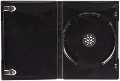 Dailygoods- DVD-Hoes Hoogwaardige Zwarte Hoes - Enkele Schijf - 14 mm Rug - 50 Stuks - Transparante Hoes - Interne Boekje Clips - Dvd-case
