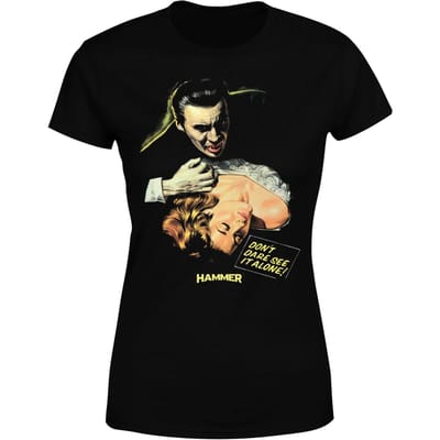 Hammer Horror Dracula Don't Dare See It Alone Women's T-Shirt - Black - 3XL