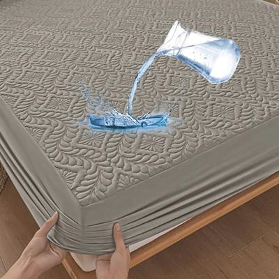 Waterdichte hoeslaken 180x200 cm - Luxe ademende matrashoes met 3D-motief
