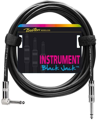 Gitaarkabel - Boston GC-230-1 - Black Jack - Haaks - 1 meter