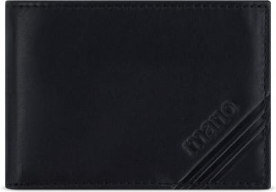 mano Don Antonio Portemonnee RFID-bescherming Leder 10 cm - Jongens - Horizontaal - schwarz