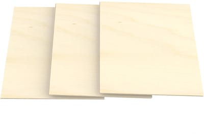 Multiplex platen berkenhout 148 mm x 210 mm, 6 mm dik voor knutselen en modelbouw