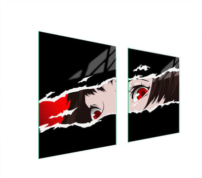 TMK ArtDeko - Beschermplaat Glazen Servies - Anime - 85x52 cm - Veilig en Stijlvol