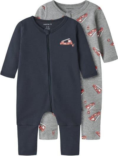 NAME IT - NBMNIGHTSUIT 2P ZIP FF FIRETRUCK NOOS - Baby - Pyjamas