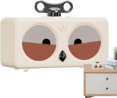 Draagbare Luidspreker - Bluetooth Speaker - Muziek Luisteren - Uil Design - 9 x 68 x 9 cm - Wit