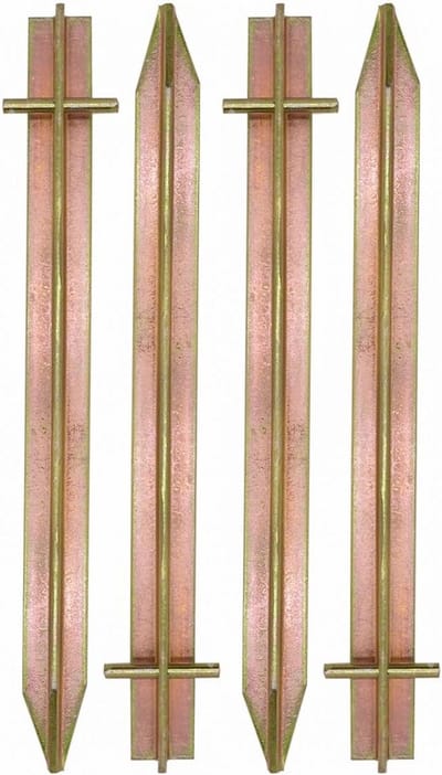 Set van 4 Sterke Grondpennen 30cm - T-profiel Tentnagels voor Harde Grond, Camping & Valklem