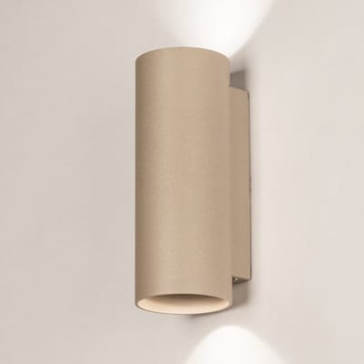 Lumidora Wandlamp 75554 - Voor buiten - DANNY OUT - 2 Lichts - GU10 - Taupe - Metaal - Buitenlamp - IP65