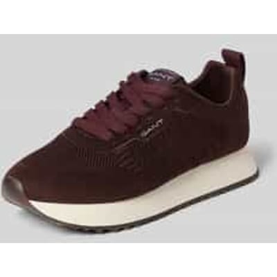 sneakers met labeldetail model 'Bevinda'