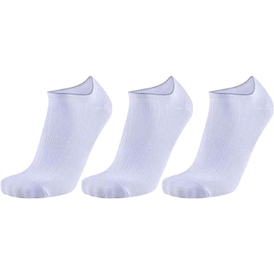Replay Unisex Ultra Light Liner Sokken voor Volwassenen (Set van 3) (Wit/Grijs)