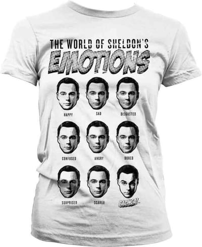 The Big Bang Theory Dames Tshirt -S- Sheldons Emotions Wit