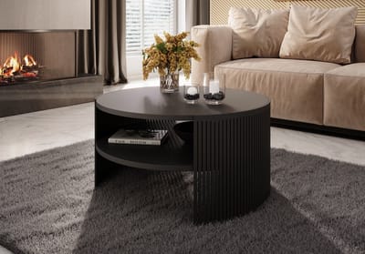 Meubella - Salontafel Fender - Zwart - 75 cm