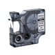 DYMO S0718170 / 18485 IND Rhino tape permanent polyester zwart op metallic 9mm (huismerk)