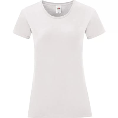 Dames-T-shirt Fruit of the Loom Iconic 150