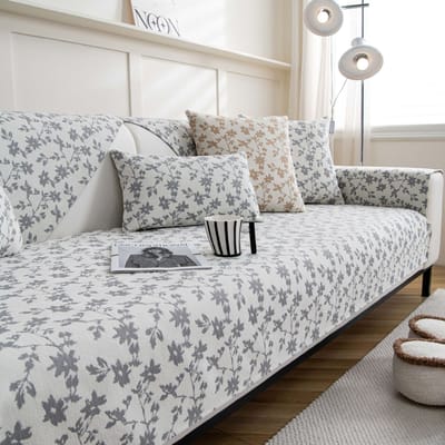 Gardenia Jacquard Sofakussen voor Woonkamer Scandinavische Sofahoes Chenille Antislip Bankhoes Sofa Handdoek Huisbescherming 70x70cm 1pcs