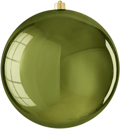 House of Seasons Vaas Bauble - 50x50x50 cm - Polystryreen - Donker Groen