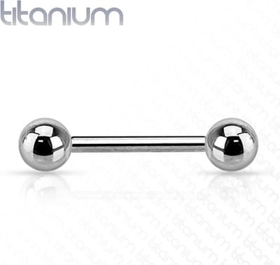 piercing titanium extern schroefdraad basis 1.6x12 - zilver - LMPiercings