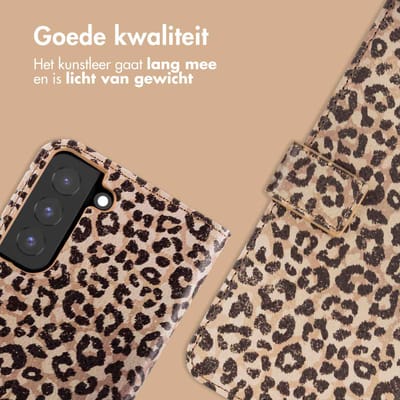 imoshion Hoesje - Geschikt voor Samsung Galaxy S22 - Design Bookcase smartphone - Leopard Mood